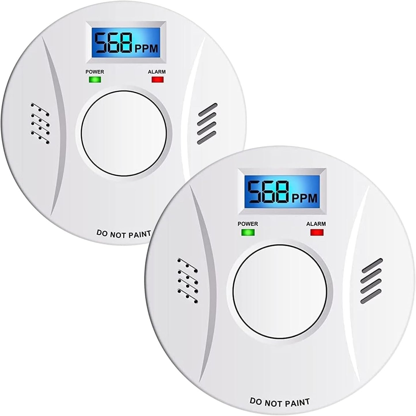 2 Pack Smoke and Carbon Monoxide Detector for Home Safety