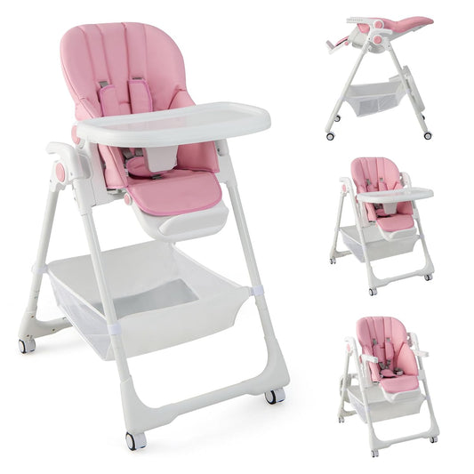Foldable Baby High Chair | 7 Heights & Recline