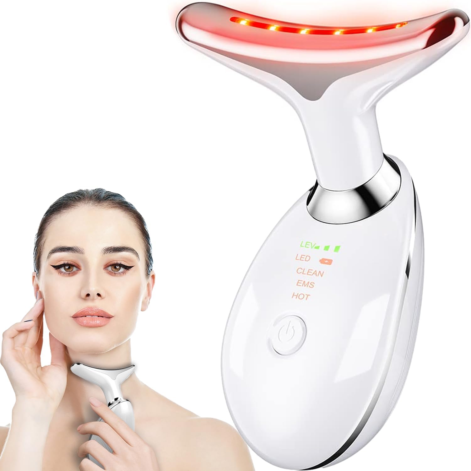 Vibration Face and Neck Beauty Device for Radiant Skin Care