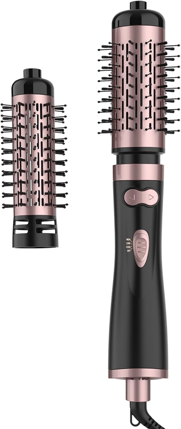ANWA Rotating Hair Dryer Brush: 4-in-1 Hot Air Styler