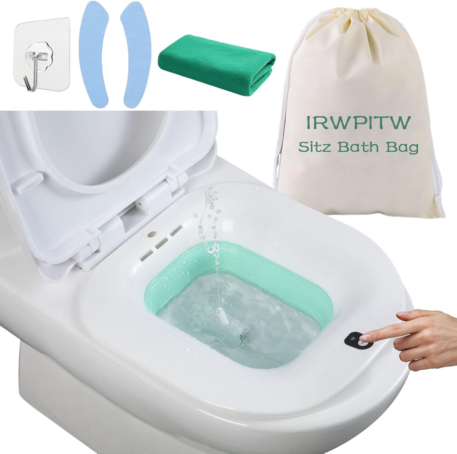 Electric Sitz Bath for Toilet Seat Care and Hemorrhoids Relief