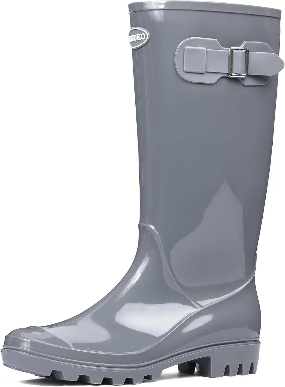 DKSUKO Women's Tall Rain Boots - Waterproof Garden Boots