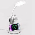 Desk Lamp for Home Office LED with Wireless Charger - Dimmable, CRI 90