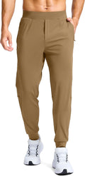 Men's Golf Joggers Pants with Zipper Pockets - Stretch Slim Fit