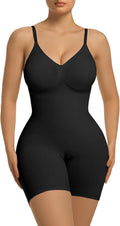 SHAPERX Women's Shapewear Tummy Control Bodysuit - Mid Thigh Sculpting