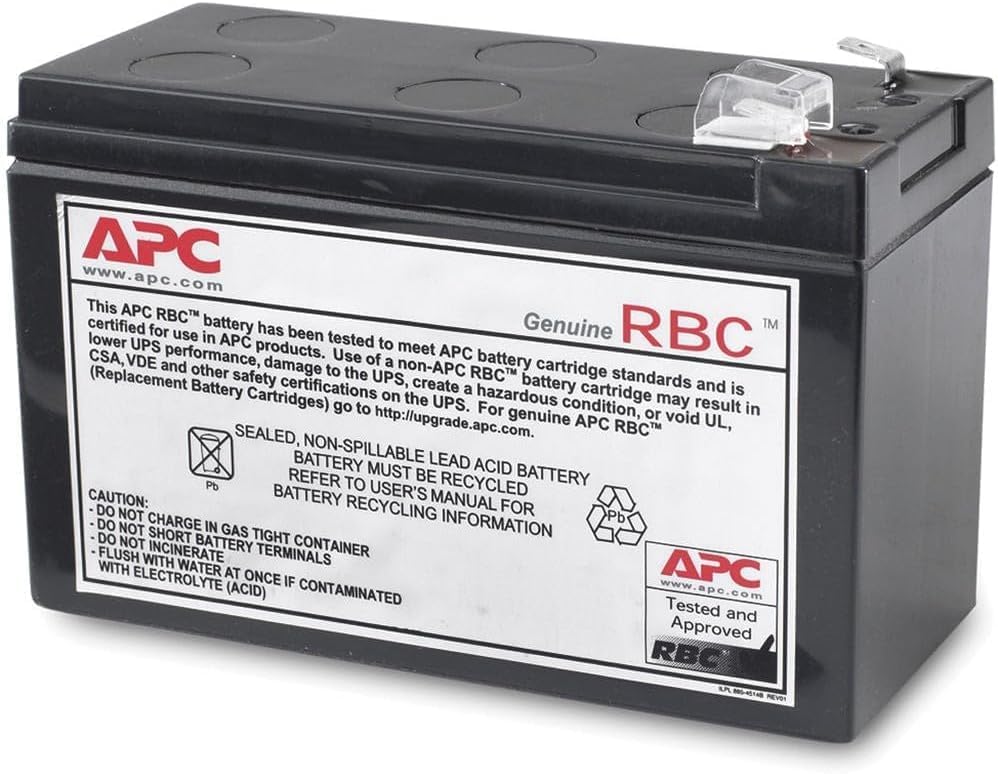 APC UPS Battery Replacement RBC2 for Back-UPS Models BE500R and More