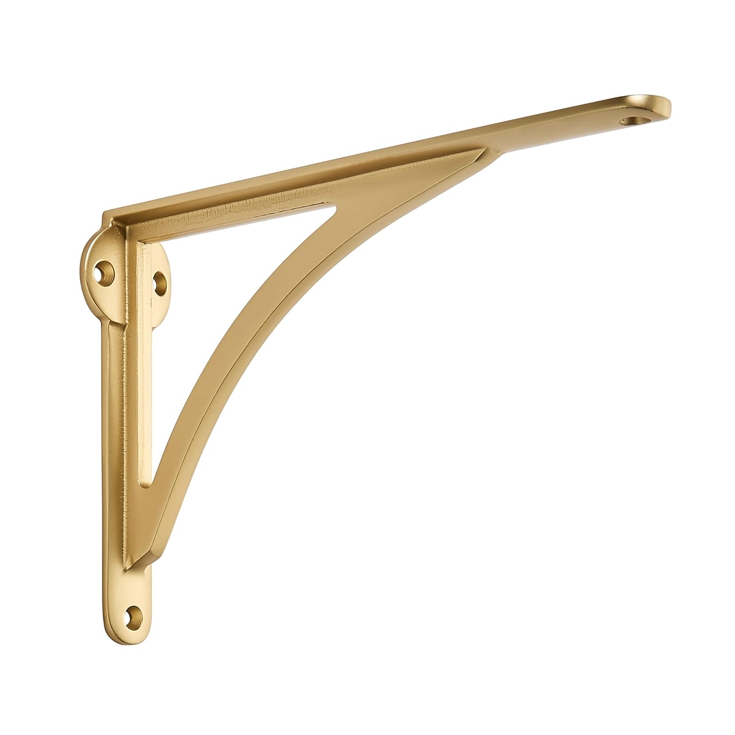 Khtumeware 8-inch Solid Brass Decorative Shelf Brackets for Home