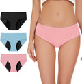 Women's High Absorbency Period Underwear 3-Pack - XX-Large Multicolor