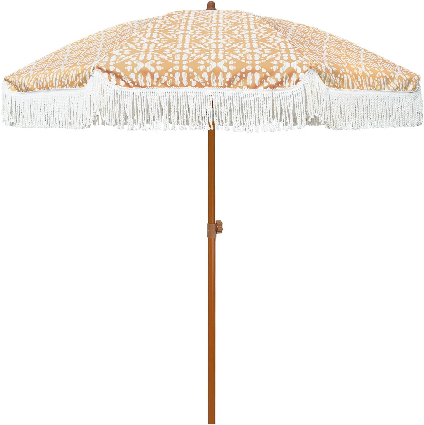 7ft Patio Umbrella with Fringe for Stylish Outdoor Spaces