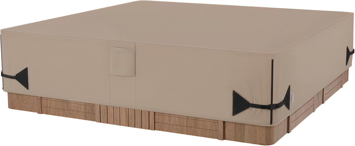 iBirdie Outdoor Waterproof Hot Tub Cover for 73 x 73 inch SPA