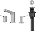 KRAUS Indy Widespread Bathroom Faucet in Spot-Free Brushed Nickel