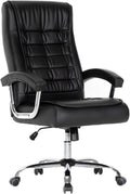 Executive Office Chair Adjustable Leather High Back Swivel - Comfort