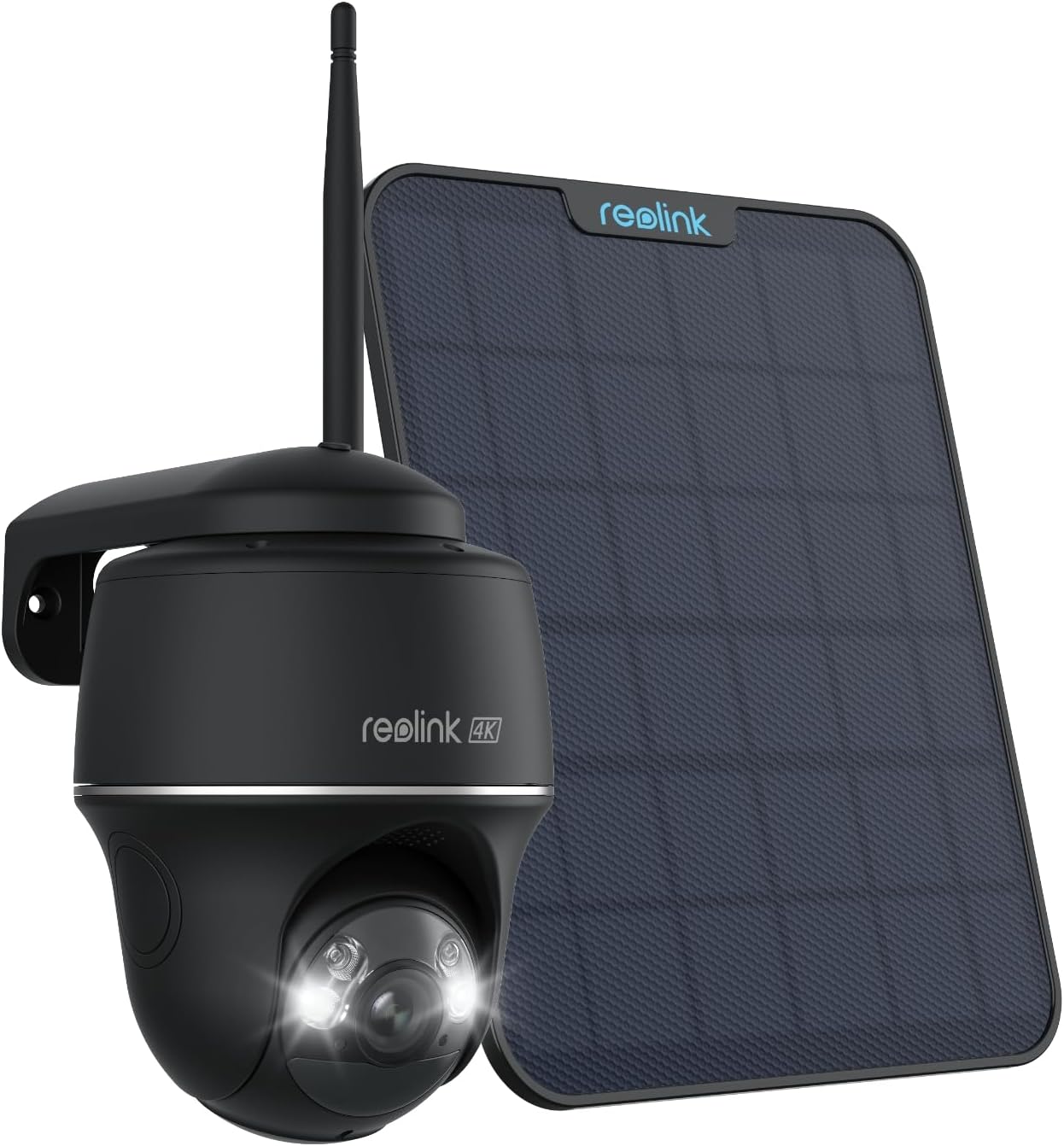 4K Solar Wireless Security Cam: Color Night Vision