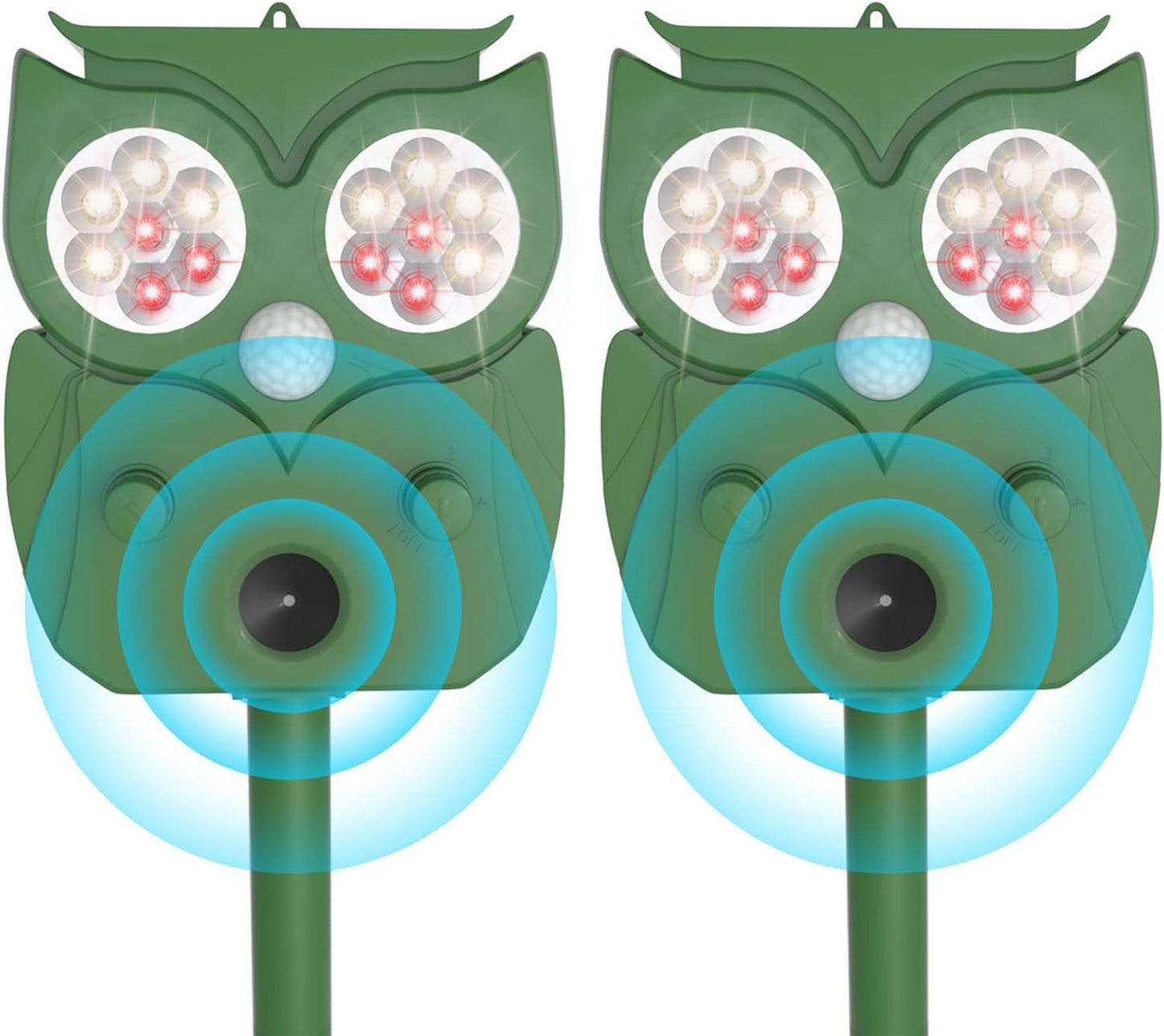 Outdoor Solar Ultrasonic Animal Repeller for Garden Farms