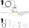 Gazebo Fan Outdoor Hanging with Light - Portable 20ftin Patio Fan