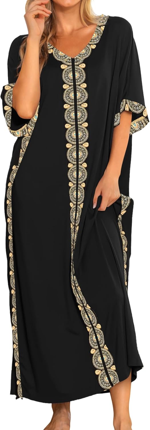 Bloggerlove Women Nightgowns Cotton Caftan House Dress Review