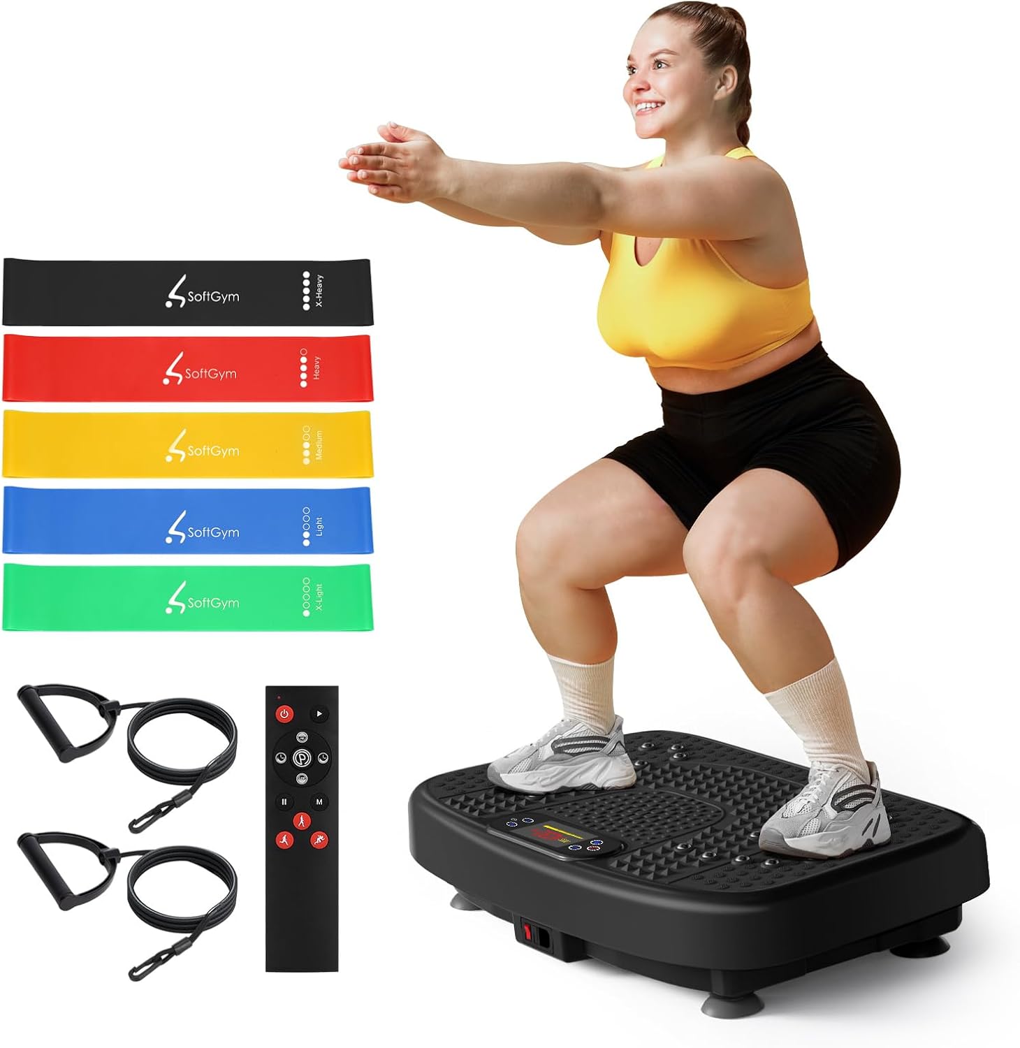 SoftGym Vibration Plate: Max Weight 400lbs for Full Body Workout