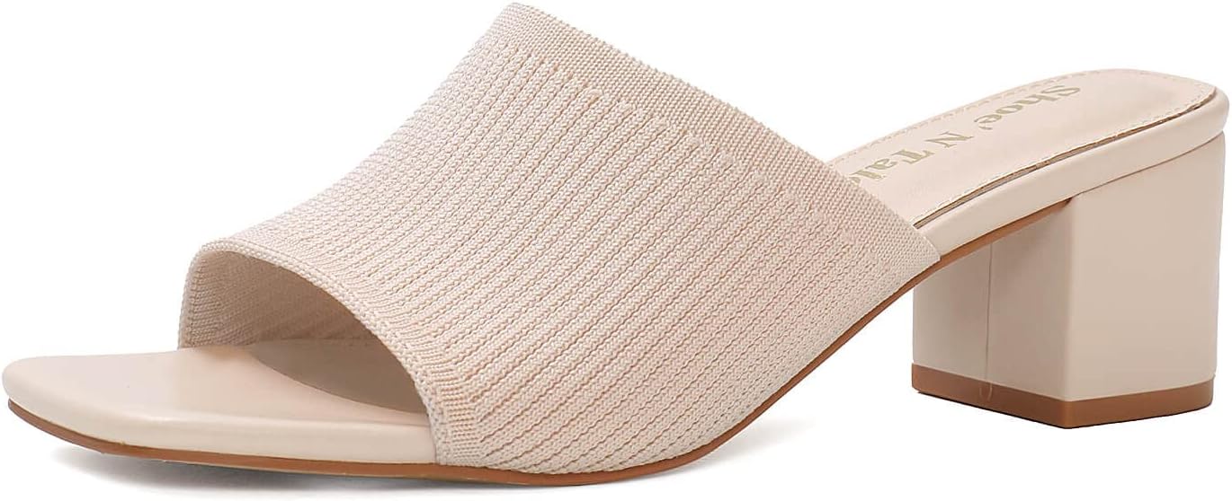 Shoe'N Tale Heeled Sandals for Women with Chunky Block Heels