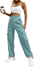 Women's High Waisted Cargo Pants Y2K Streetwear - 6 Pockets Comfort