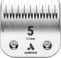 Andis Carbon Infused UltraEdge Size-5 Skip Tooth Blade - Precise 1/4in