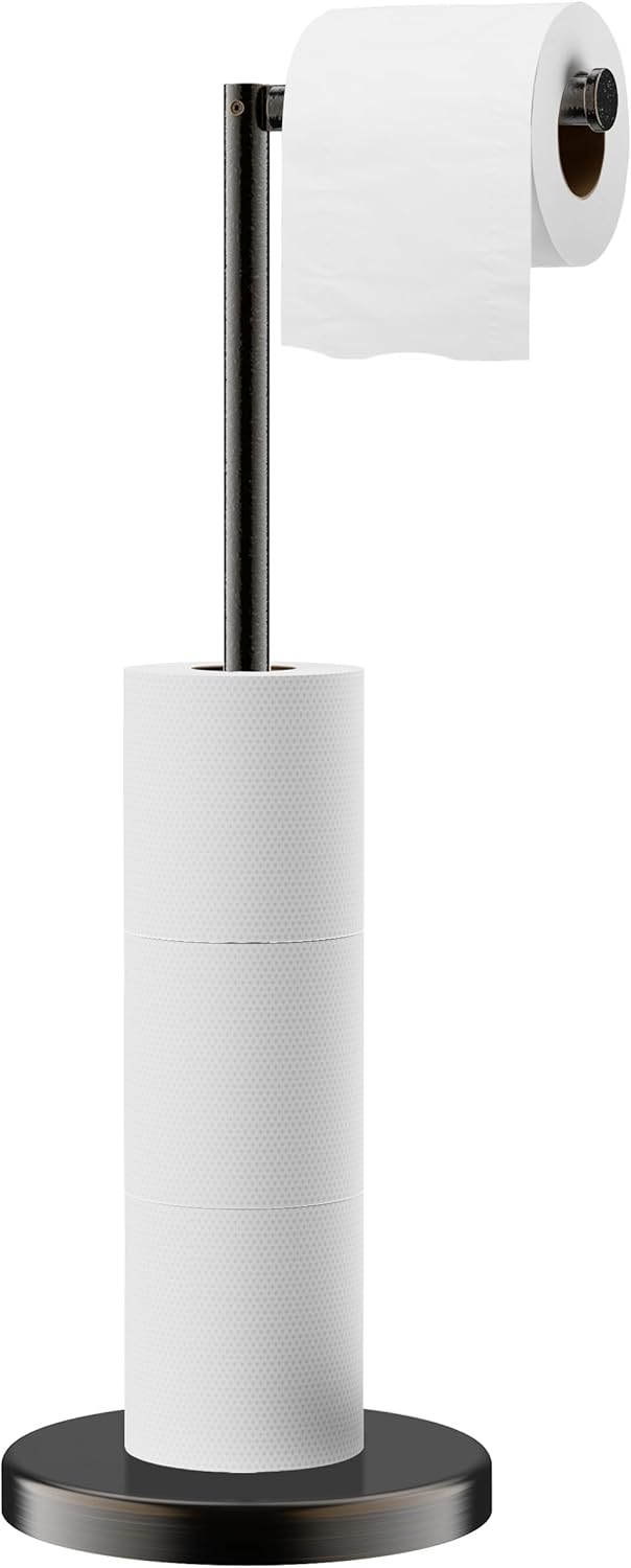 FORIOUS Toilet Paper Holder Stand: Modern & Durable Design
