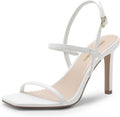 Womens Square Toe Slingback Heels - 3.5in Stiletto Comfort