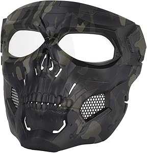 Anyoupin Airsoft Mask - Full Face Skull Skeleton Tactical Gear