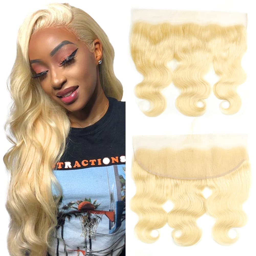 613 Lace Frontal Body Wave 12A Grade Human Hair Closure
