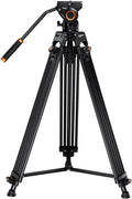 Heavy Duty 72ft Tripod with Fluid Head - Stable Support for Camcorders