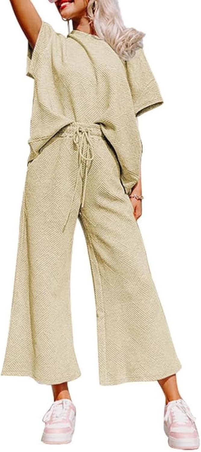 SHEWIN Women's Cozy 2 Piece Lounge Set for Casual Comfort