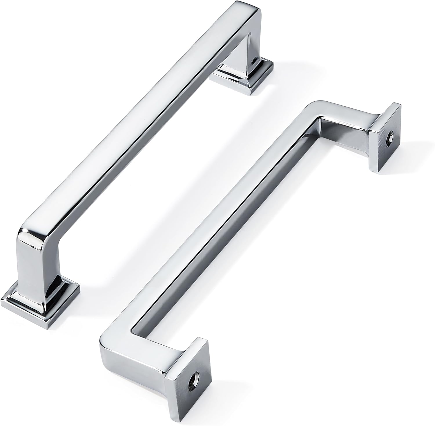 Khtumeware 10 Pack Polished Chrome Cabinet Pulls for Kitchen