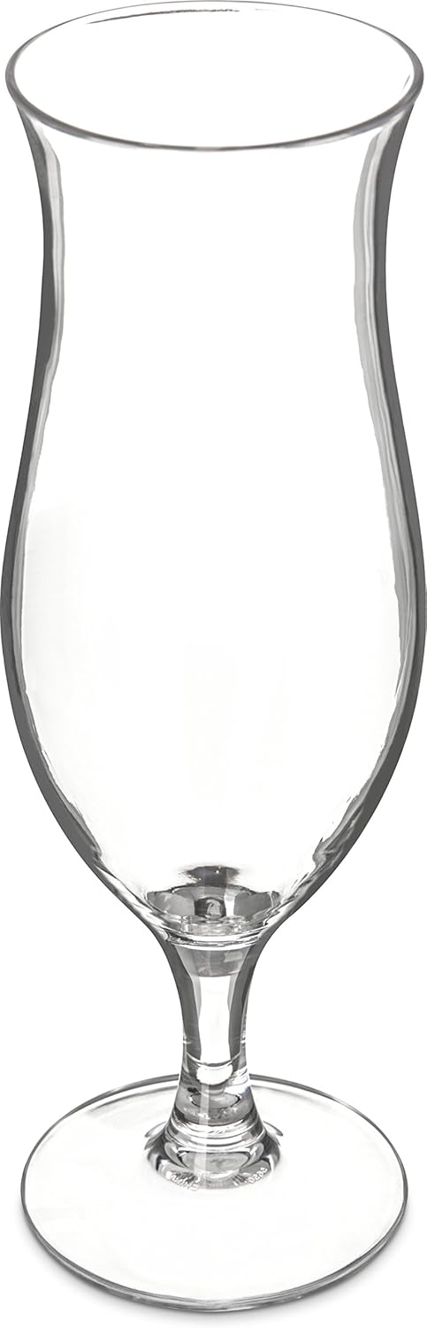 16oz Clear Hurricane Glass - Durable Plastic for Restaurants
