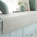Thick Plush Bay Window Mat Non-Slip Crystal Velvet Cushion