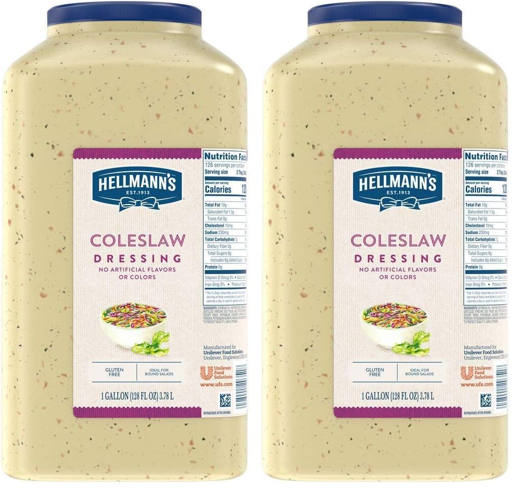 Hellmann's Coleslaw Salad Dressing Jug for Delicious Salads