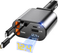Retractable Car Charger 4 in 1 66W Fast Car Phone Charger - Tidy Cords
