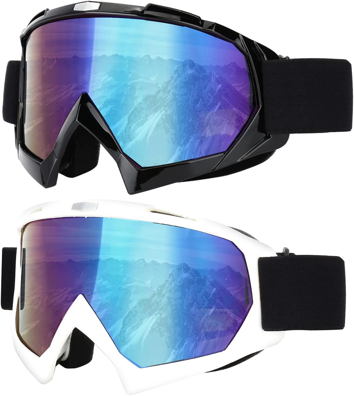Anti-Fog Snowboard Goggles 2 Pack - Clear Vision!