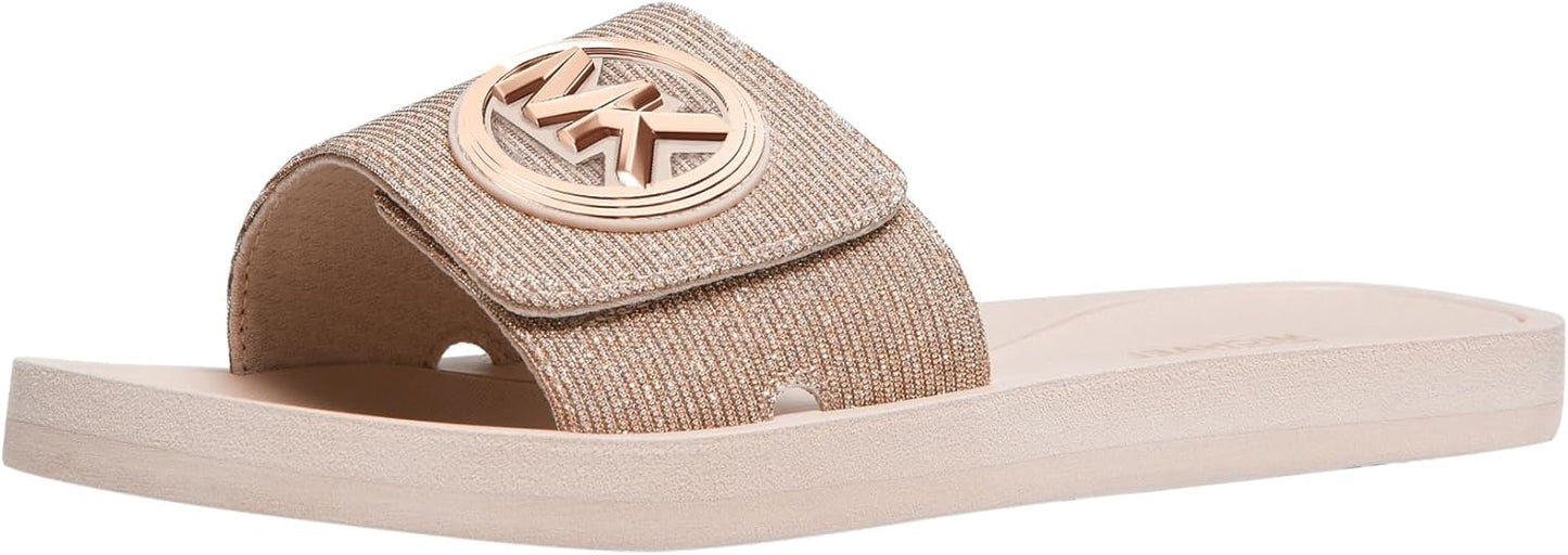 Michael Kors Women's MK Charm Slide Sandals for Summer Style