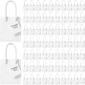 Mini White Gift Bags 100 Pack - Compact Favor Bags for Events