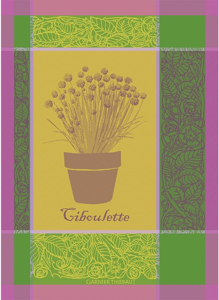 Garnier Thiebaut Ciboulette Menthol Kitchen Towel for Style
