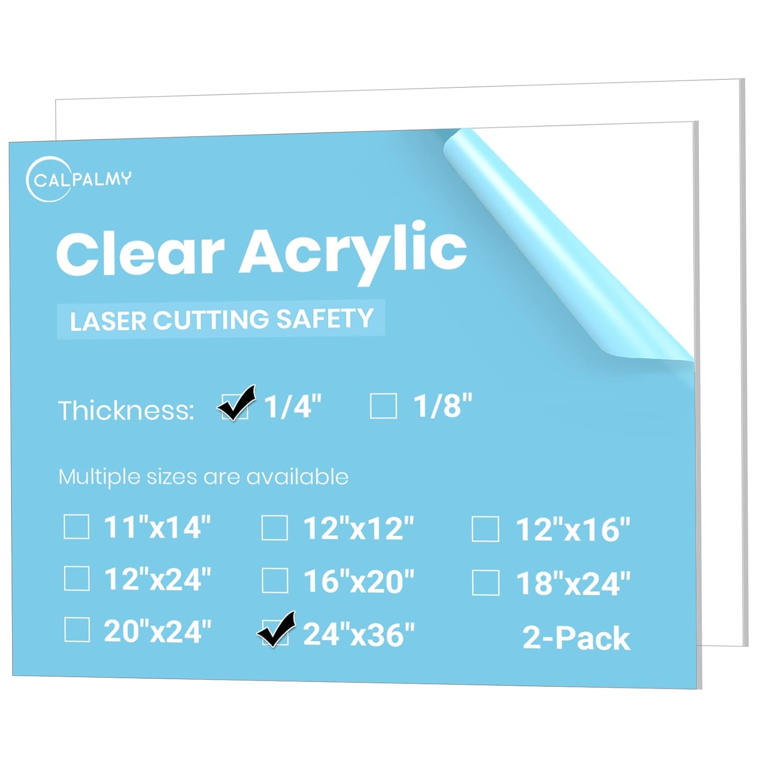 24x36 Inch Clear Acrylic Sheet for Laser Cutting and Crafts