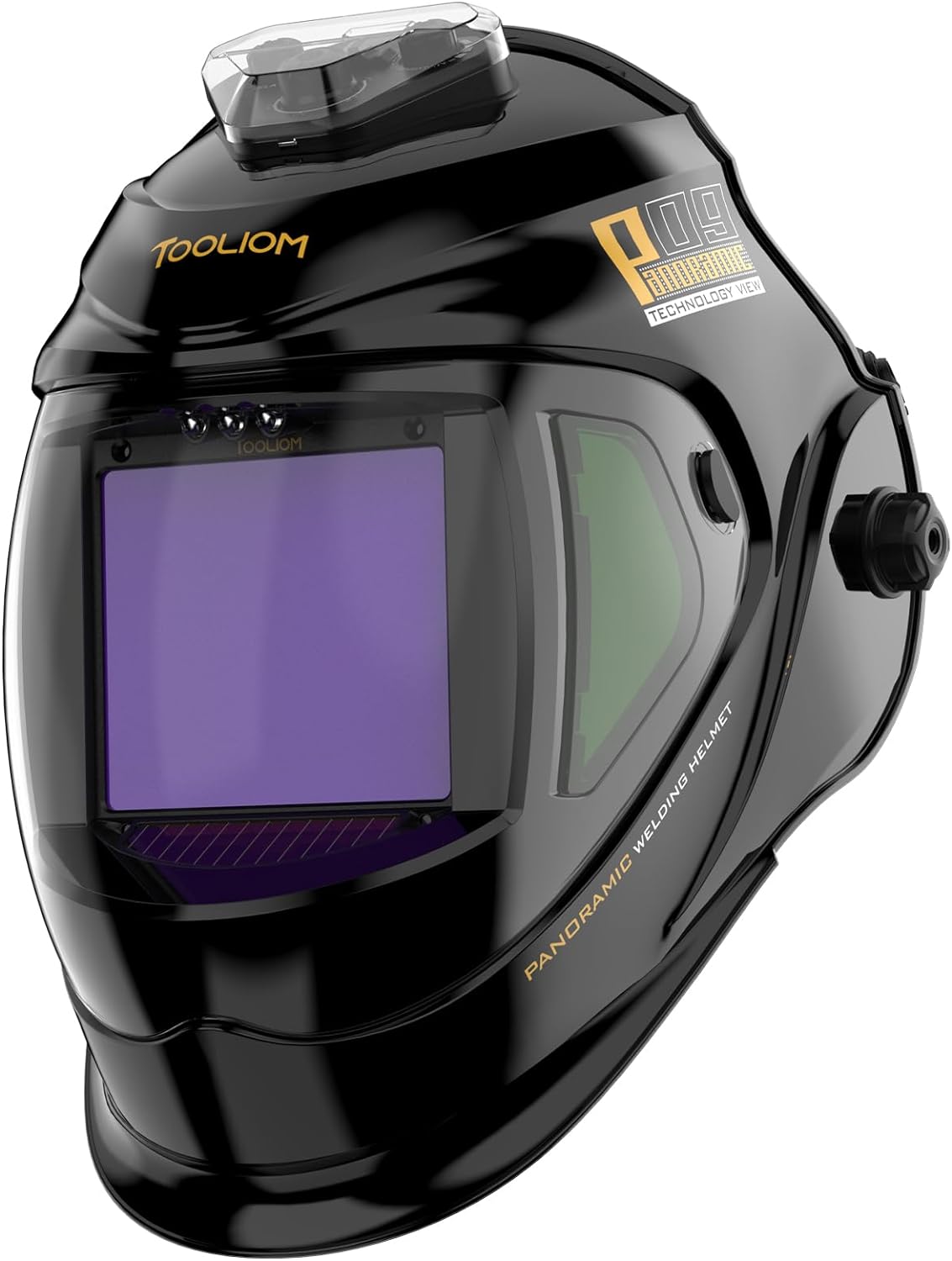 TOOLIOM Auto Darkening Welding Helmet - Large True Color View for Precision Welding