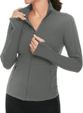 Women's Workout Yoga Jacket Full Zip - Stretch Athletic Track Jacket