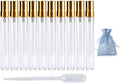 10pcs Gold Atomizer Perfume Bottles Set