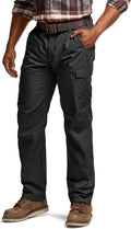 CQR Men's Winter Tactical Cargo Pants for Cold Weather - Fleece Lined