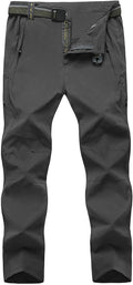 Men's Lightweight Hiking Pants with Belt - Quick Dry Travel Pants
