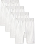 Girls' Solid Bike Shorts - Comfortable 4-Pack for Everyday Play