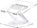 360 Rotating Acrylic Laptop Stand: Ergonomic & Foldable - Macbook Pro/Air 16