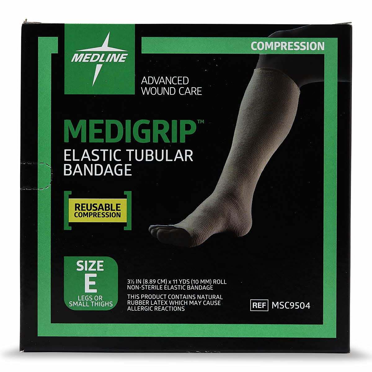Medline Medigrip Elastic Tubular Bandages for Legs and Thighs