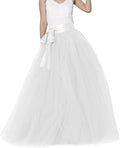 EllieHouse Womens Long Tulle Tutu Skirt - Puffy Party Layered