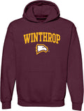 Winthrop Eagles Arch Logo Hoodie - Unisex Heavy Blend Sweatshirt